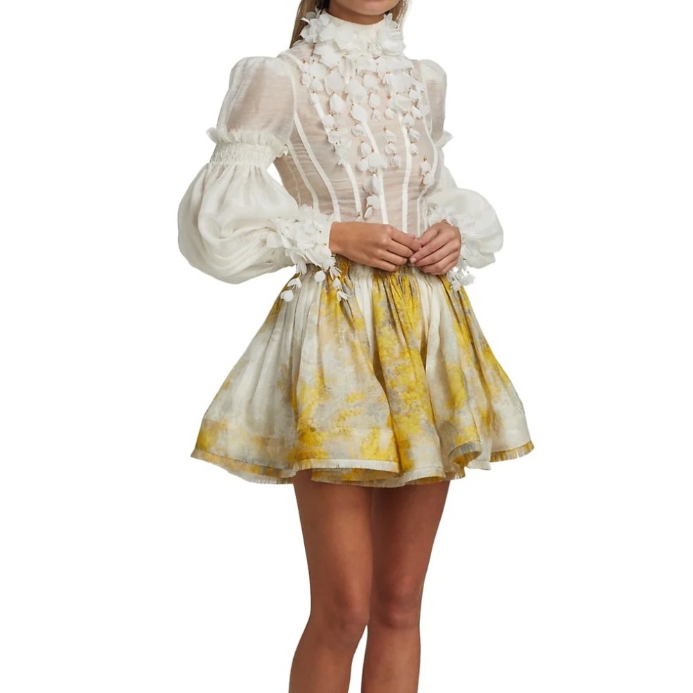 AUTHENTIC ZIMMERMANN WILD BOTANICA WATTLE SKIRT - SIZE 0 - Picture 4 of 15